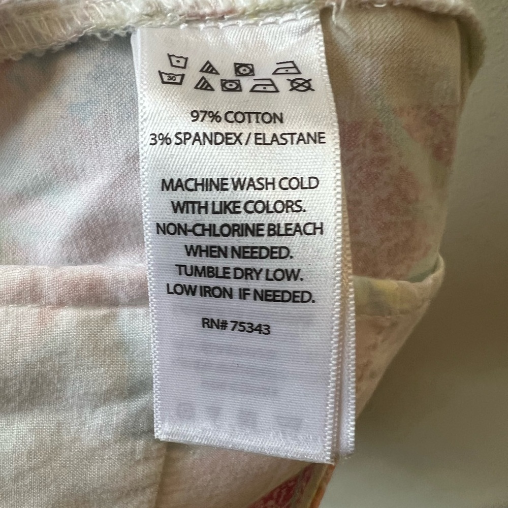 Ralph Lauren Sport Tan Cropped Pants Women‎ 14 Casual Lightweight Summer Neutral - Picture 10 of 10